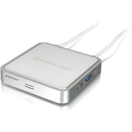IOGEAR MiniView 4-Port USB KVM Switch with Built-in Cables and Audio Support