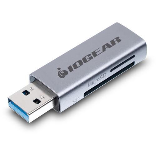 IOGEAR SuperSpeed USB-A 3.2 Gen 1 SD/microSD Card Reader/Writer