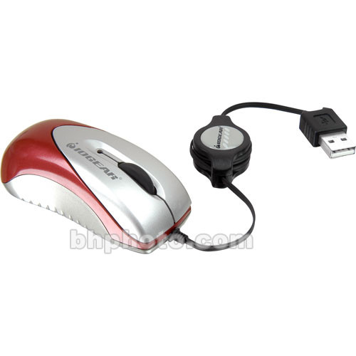 IOGEAR USB Optical Mini Mouse with Retractable Cable