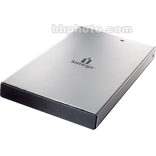 Iomega 160GB Silver Portable Hi-Speed USB 2.0 External Hard Drive