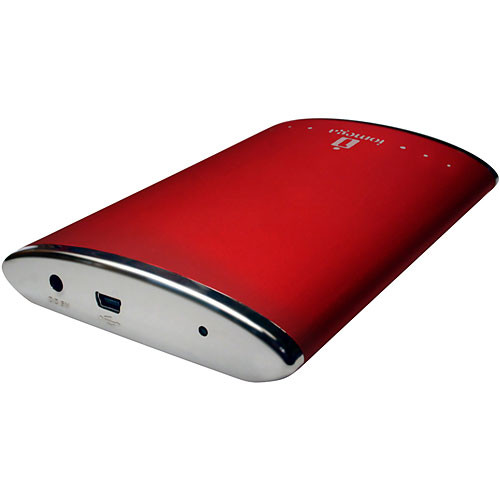 Iomega 160GB Ego USB 2.0 and FireWire-400 Portable Hard Drive (Red)