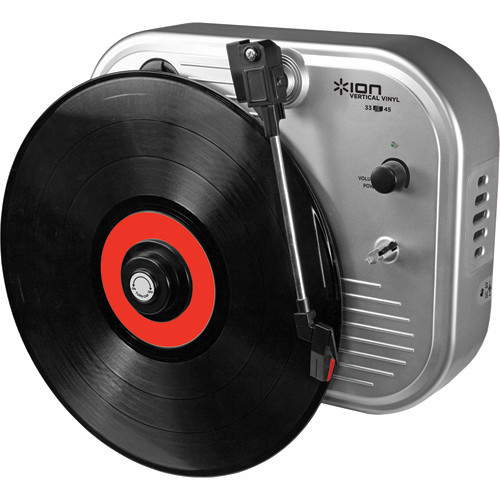 ION Audio Vertical Vinyl Wall-Mounted Turntable