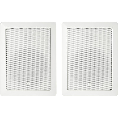 JBL Control 126W 6.5" 2-Way 100W In-Wall 8-Ohm Installation Speakers (Pair, White)