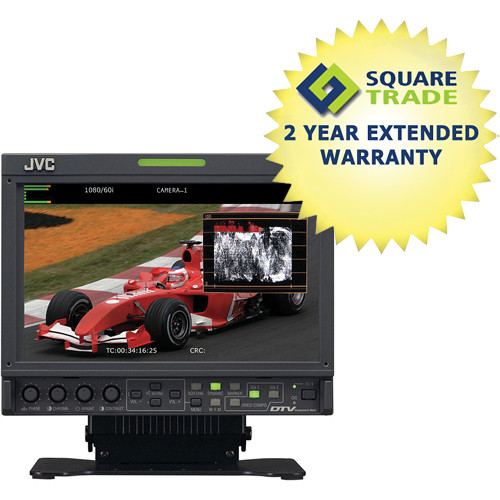 JVC 9" SDI Broadcast Monitor with Drops & Spills Warranty