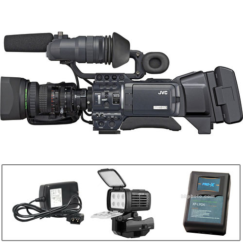 JVC GY-HD250U ProHD Camcorder Power & Light Kit