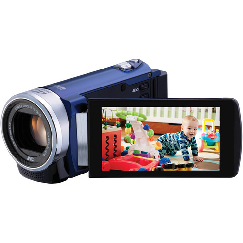 JVC GZ-E200 Full HD Everio Camcorder (Blue) GZ-E200AUS B&H Photo