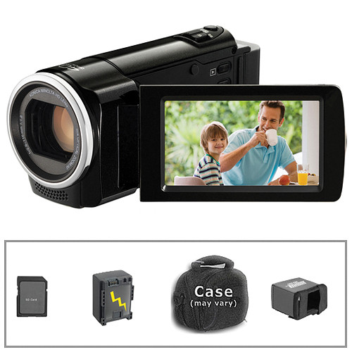 JVC GZ-HM30 HD Everio Camcorder with Basic Accessory Kit (Black)