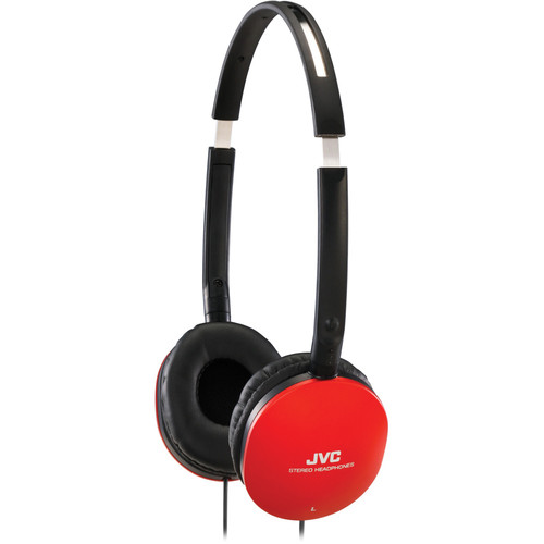 JVC HA-S150 FLATS On-Ear Stereo Headphones (Red)