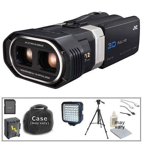 JVC GS-TD1 Full HD 3D Camcorder with Deluxe Accessory Kit