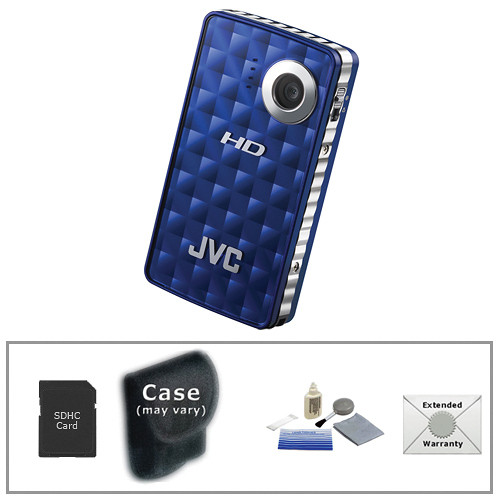 JVC PICSIO GC-FM1 HD Memory Camera Advanced Kit (Blue Steel)