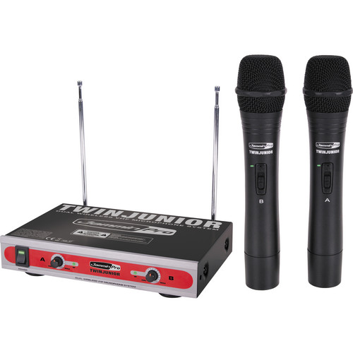 Jammin TwinJunior Dual-Channel VHF Wireless Microphone System