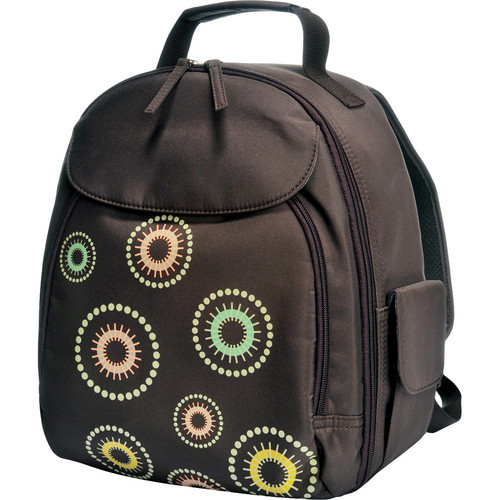 Jill-E Designs Kaleidoscope Backpack (Brown with Multi-colored Kaleidoscope)