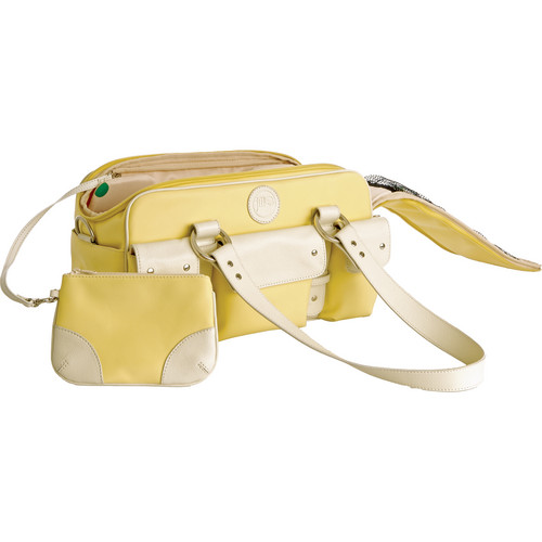 Jill-E Designs Small Camera Bag (Yellow with Cream Trim)