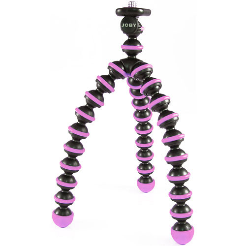 JOBY Gorillapod Flexible Mini-Tripod/Grip for Point & Shoot Cameras - Pink/Black