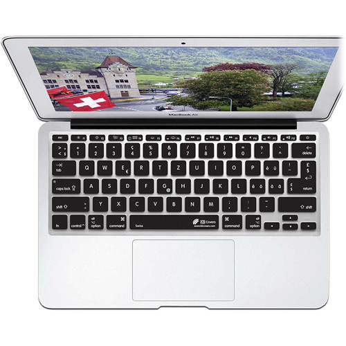 KB Covers Swiss Keyboard Cover for MacBook Air 11" (Unibody, Black Keys)