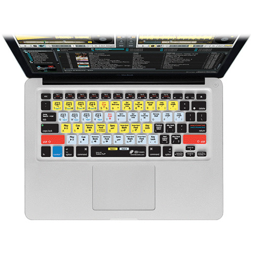KB Covers Traktor Pro V1 Keyboard Cover for MacBook, MacBook Air, & MacBook Pro (Unibody, Black Keys)