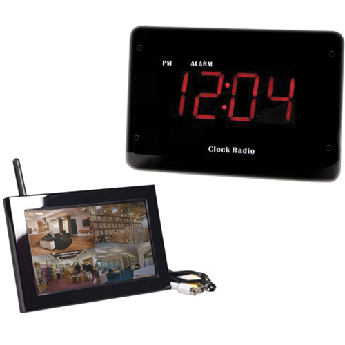 KJB Security Products C1520 Zone Shield Night Vision Clock Radio with QUAD LCD Receiver