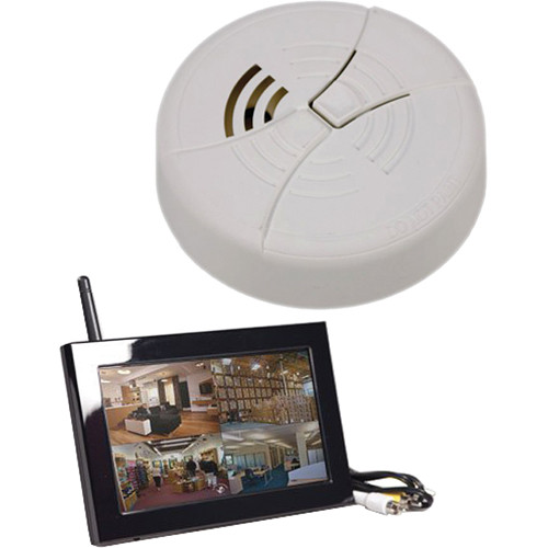 KJB Security Products C1540 Zone Shield Wireless Smoke Detector with QUAD LCD Receiver