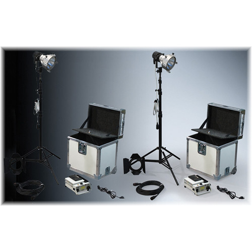 K 5600 Lighting Joker-Bug 200W HMI 1 Case News Pair Kit (90-250VAC / 14.4-30V DC)