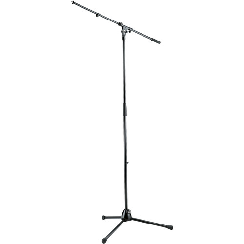 K&M マイクスタンド 21020 K&M 21020 Tripod Microphone Stand with Boom (Black) 21020-500-55