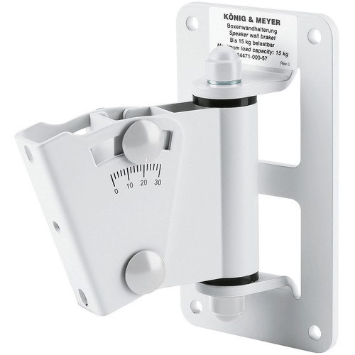K&M 24471 Speaker Wall Mount (White)