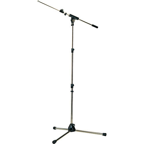 K&M 252 Microphone Stand with Boom Arm (Nickel) 25200-500-01 B&H