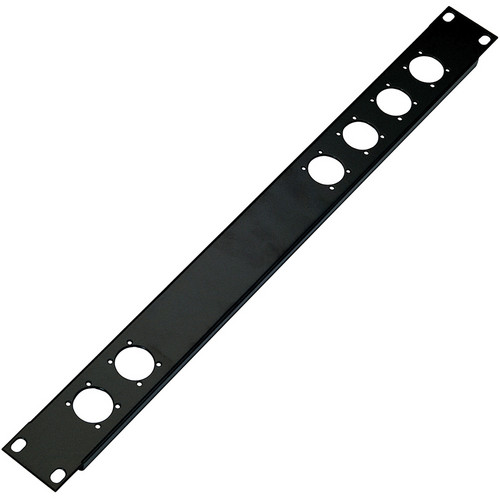 K&M 28306 Panel with 6 XLR Connector Cutouts