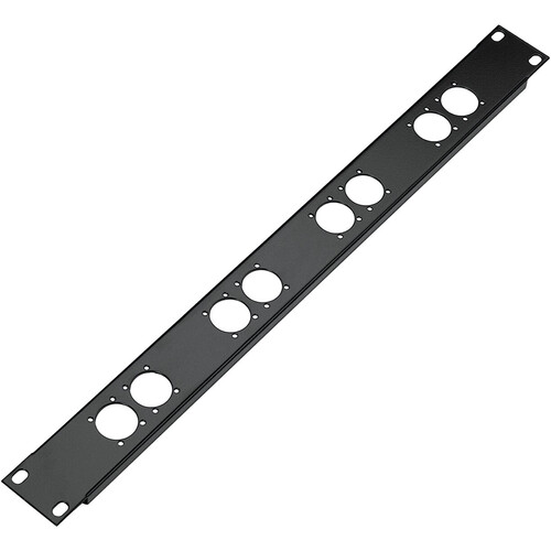 K&M 28308 Panel with 8 XLR Connector Cutouts