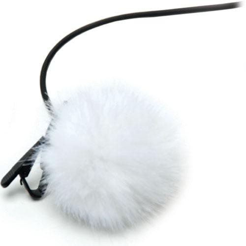 K-Tek KTFLTW - Fuzzy Topper Windscreen for Lavalier Microphones (White )