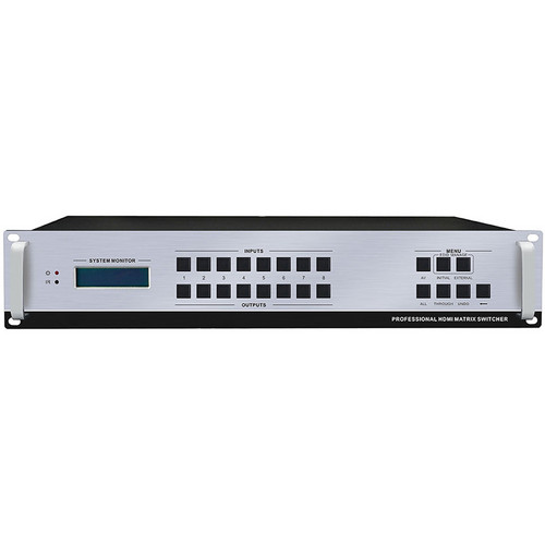KanexPro MXHD88A Professional HDMI 8x8 Matrix Switcher with RS-232