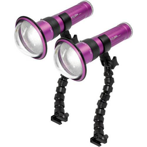 Keldan Dual LUNA-8 LA-V LED Video Light Kit