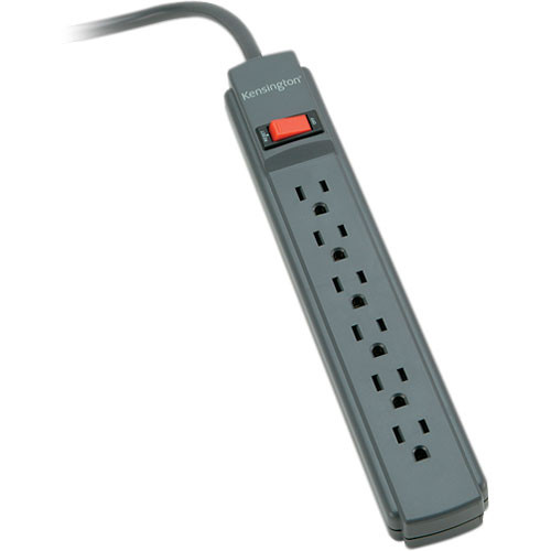 Kensington 6-Outlet Guardian Surge Protector with 15' Cord