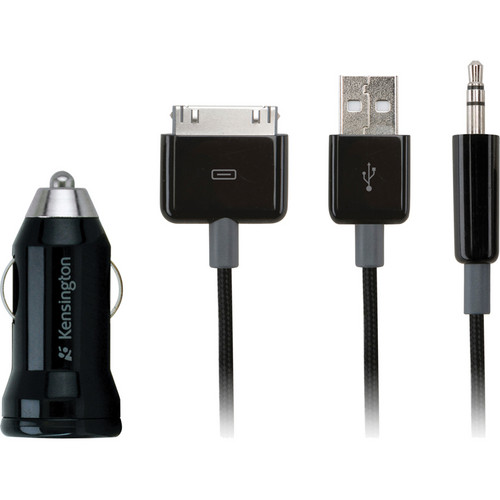 Kensington 2-in-1 Car Charger and AUX Audio Cable