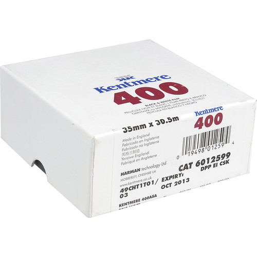 Kentmere Pan 400 Black and White Negative Film (35mm Roll Film, 100' Roll)
