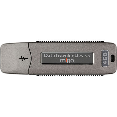 Kingston DataTraveler II Plus - Migo Edition - 4GB Capacity
