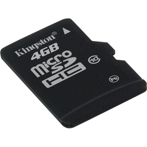 Kingston 4GB MicroSDHC Memory Card (Class 10)