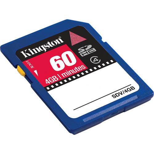 Kingston 4GB SDHC Memory Card Class 4