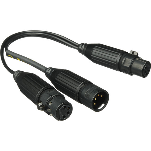 Kino Flo Splitter Cable - 1 Male to 2 Female - XLR