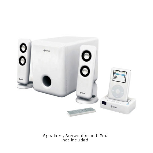 Kinyo DS-122 2.1 Audio Docking System for iPod - White