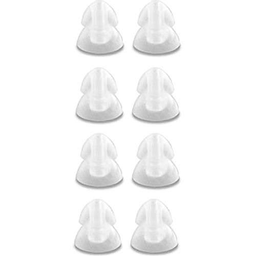 Klipsch 4 Sets Of Double Flange Oval Ear Tips (Large, Clear)