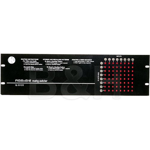 Knox Video Technologies RS-8X8CU Vertical Interval Matrix Switcher