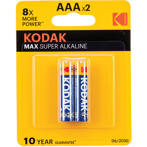 Kodak AAA 1.5V Alkaline Batteries (2-Pack) 7020 B&H Photo Video