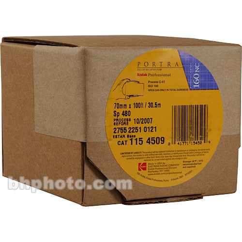 Kodak Portra-160NC 70mm 100' Roll Color Print Film 1154509 B&H