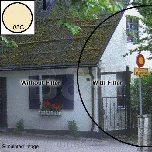 Kodak 4x4" (100mm) 85C Color Conversion Wratten Gel Filter