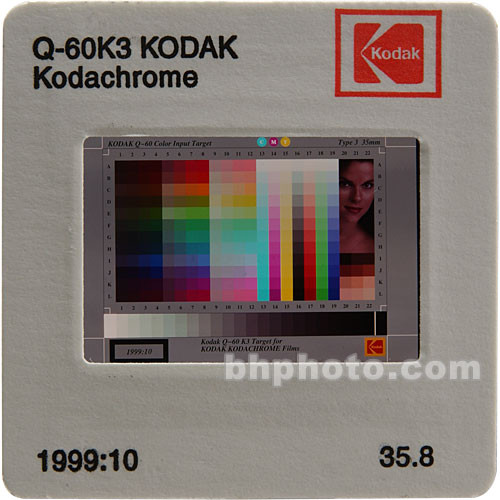 Kodak #Q-60K3 Target- 35mm Kodachrome Slide