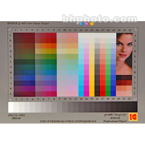 Kodak #Q-60R2 Target- 5x7" Endura Paper