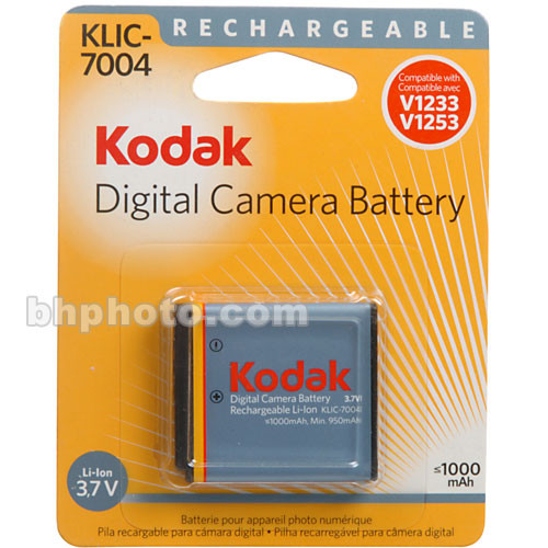 Kodak KLIC-7004 Rechargeable Lithium-Ion Battery (3.7v, 1000mAh)