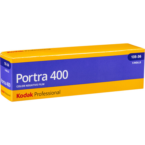 Kodak Professional Portra 400 Color Negative Film (35mm Roll Film, 36 Exposures, 5-Pack)