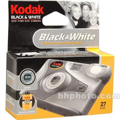 Kodak 35mm One-Time-Use Disposable Camera - Black & White with Flash