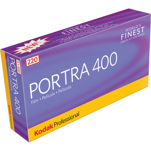 Kodak Professional Portra 400 Color Negative Film (220 Roll Film, 5 Pack)